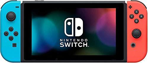 Nintendo Switch Console with Neon Blue and Neon Red Joy-Con Video Games Console Blue and Red with Etechrus Accessories Bundle - JOY2ESpree
