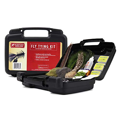 Scientific Anglers Deluxe Fly Tying Kit with Vise, Materials, Tools, Hooks, and Instructional DVD in Travel Case