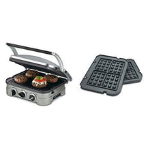 
                        
                          Cargar imagen en el visor de la galería, Cuisinart GR-4N 5-in-1 Silver Griddler, Black Dials, and Waffle Plates Bundle - JOY2ESpree
                        
                      