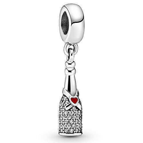 Pandora Jewelry Sparkling Wine Bottle Dangle Cubic Zirconia Charm in Sterling Silver - JOY2ESpree