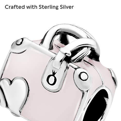 Pandora Jewelry Pink Travel Bag Sterling Silver Charm - JOY2ESpree