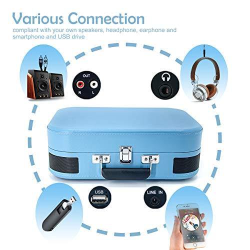 LP&No.1 Bluetooth Record Player with USB Play and Recording - JOY2ESpree