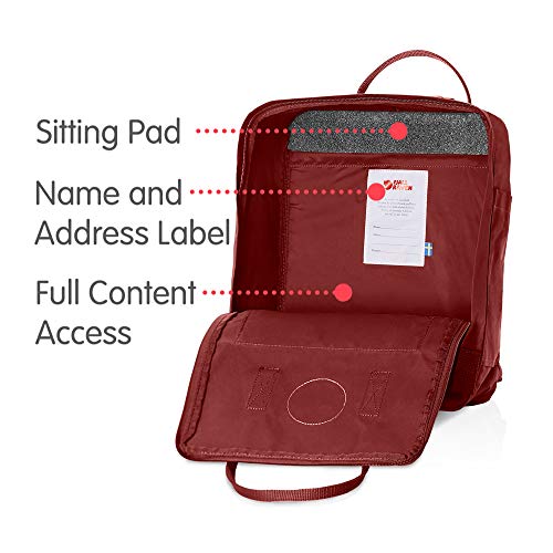 Fjallraven, Kanken Classic Backpack for Everyday, Ox Red