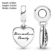 
                        
                          Cargar imagen en el visor de la galería, Pandora Jewelry Love Makes A Family Dangle Cubic Zirconia Charm in Sterling Silver - JOY2ESpree
                        
                      