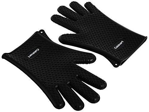 Cuisinart CGM-520 Heat Resistant Silicone Gloves, Black (2-Pack) - JOY2ESpree