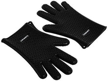 
                        
                          गैलरी व्यूवर में इमेज लोड करें, Cuisinart CGM-520 Heat Resistant Silicone Gloves, Black (2-Pack) - JOY2ESpree
                        
                      