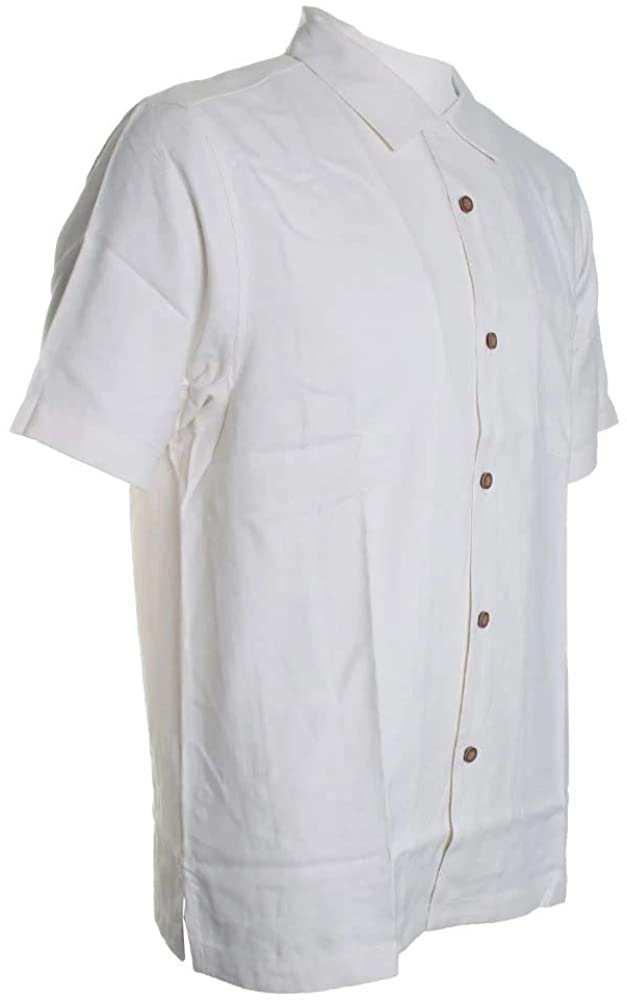 Tommy Bahama Embroidered Aloha America Silk Camp Shirt