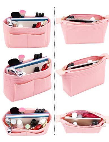 LEXSION Organizer,Bag Organizer,Insert purse organizer with 2 packs in one set fit LV NeoNoe Noé Series perfectly