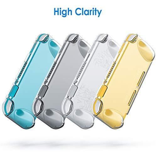 JETech Protective Case for Nintendo Switch Lite 2019, Grip Cover with Shock-Absorption and Anti-Scratch Design, HD Clear - JOY2ESpree
