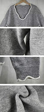 
                        
                          Muat gambar ke penampil Galeri, Rungion Womens Long Sleeve V Neck Pullover Sweaters Cute Knitted Winter Oversized Blouse Tops
                        
                      