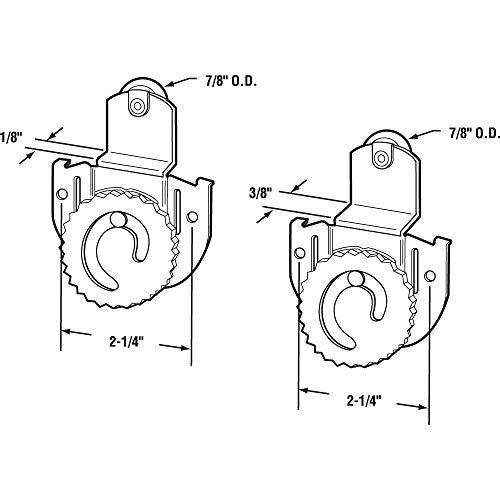 Prime-Line N 7536 Sliding Closet Door Roller Kit, 7/8 in. Wheel Diameter
