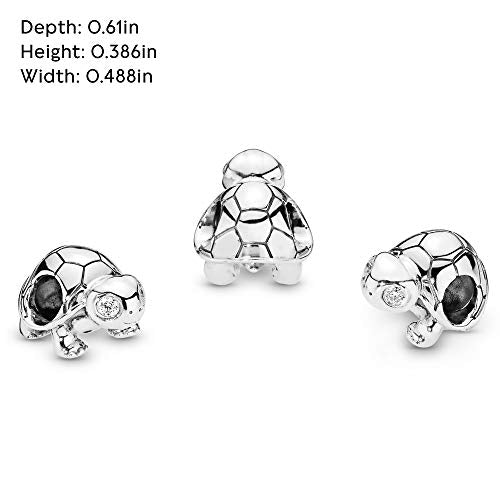 Pandora Jewelry Twinkling Turtle Cubic Zirconia Charm in Sterling Silver - JOY2ESpree