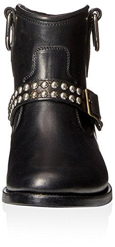 SAINT LAURENT Women's Motorcycle Studded Strap Boot