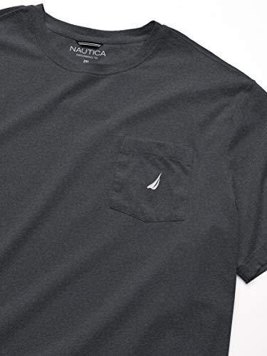 Nautica Men's Solid Crew Neck Short-Sleeve Pocket T-Shirt - JOY2ESpree