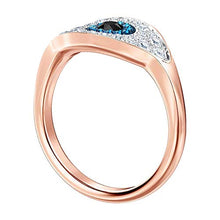 
                        
                          Muat gambar ke penampil Galeri, Duo Evil Eye Ring Multi-Colored Rose Gold Plated - JOY2ESpree
                        
                      