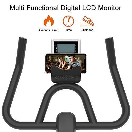 Ativafit Exercise Bike Stationary Indoor Cycling Bike 35 lbs Flywheel Belt Drive Workout Bicycle Training LCD Monitor - JOY2ESpree