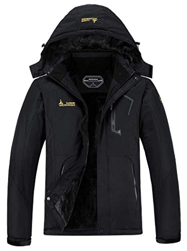 MOERDENG Men's Waterproof Ski Jacket Warm Winter Snow Coat Mountain Windbreaker Hooded Raincoat Snowboarding Jackets