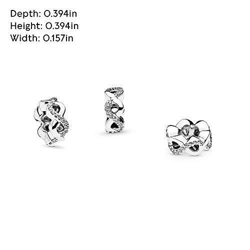Pandora Jewelry Sparkling Infinity Spacer Cubic Zirconia Charm in Sterling Silver - JOY2ESpree