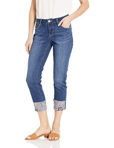 Jag Jeans Women's Carter Girlfriend Jean with Embroidered Cuff