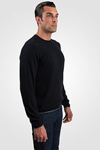 
                        
                          画像をギャラリービューアに読み込む, JENNIE LIU Men's 100% Cashmere Long Sleeve Crewneck Sweater (Medium, Black)
                        
                      