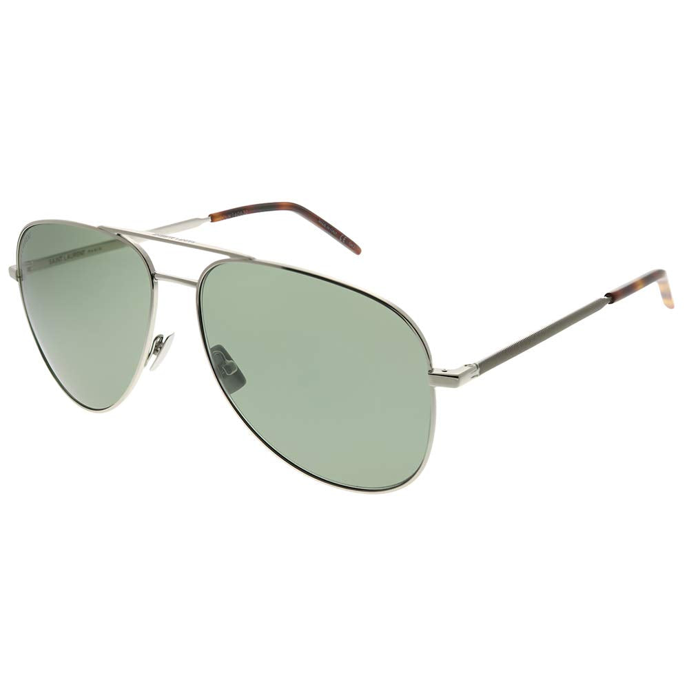 Sunglasses Saint Laurent CLASSIC 11 FOLK- 002 Silver/Green
