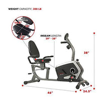 
                        
                          將圖片載入圖庫檢視器 Sunny Health &amp; Fitness Magnetic Recumbent Exercise Bike, Pulse Rate Monitoring, 300 lb Capacity, Digital Monitor and Quick Adjustable Seat | SF-RB4616 - JOY2ESpree
                        
                      
