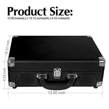 
                        
                          Muat gambar ke penampil Galeri, LP&amp;No.1 Portable Suitcase Turntable with Stereo Speaker,3 Speeds Belt-Drive Vinyl Record Player Black - JOY2ESpree
                        
                      