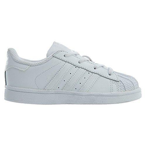 adidas Originals Unisex-Baby Superstar Elastic Sneaker, White/White/White