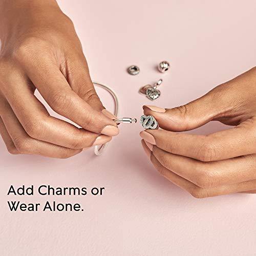 PANDORA Jewelry Smooth Moments Snake Chain Charm Sterling Silver Bracelet - JOY2ESpree