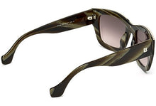 
                        
                          Load image into Gallery viewer, Sunglasses Balenciaga BA 59 BA0059 61Z green horn / gradient or mirror violet
                        
                      