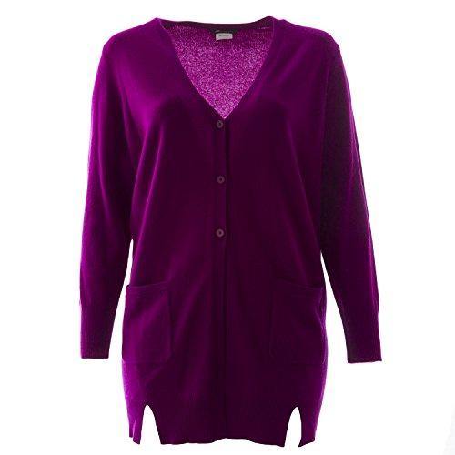 Marina Rinaldi Women's Musica Tunic Cardigan Plum - JOY2ESpree