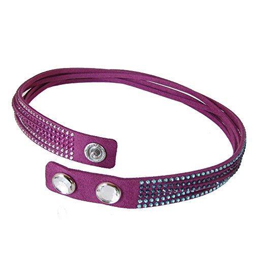 Swarovski Slake Fuchsia 2 in 1 Ladies Bracelet 5202465 - JOY2ESpree
