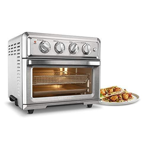 Cuisinart TOA-60 Convection Toaster Oven Air Fryer with Light, Silver w/ 1 Year Extended Warranty - JOY2ESpree