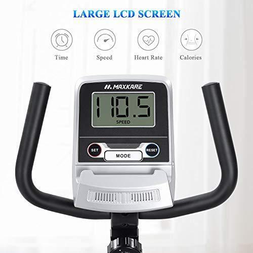 MaxKare Recumbent Exercise Bike Stationary Magnetic Resistance 8 Levels Adjustable Static Indoor Cycling Bike - JOY2ESpree