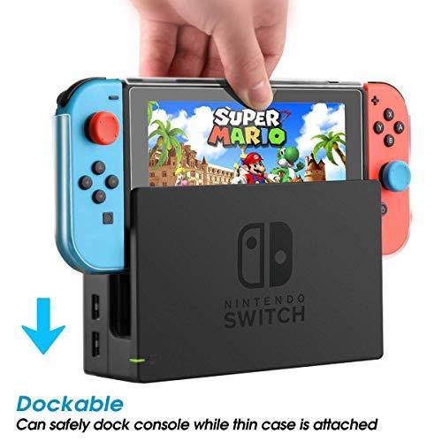 AISITIN Compatible with Nintendo Switch Case Dockable Clear Protective Case Cover - JOY2ESpree