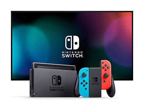 Newest Nintendo Switch Console with Neon Blue and Neon Red Joy-Con + Mario Kart 8 Deluxe - JOY2ESpree