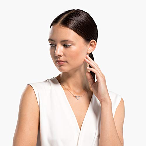 SWAROVSKI Women's Infinity Heart Jewelry Collections, Rose Gold Tone & Rhodium Finish, Clear Crystals - JOY2ESpree