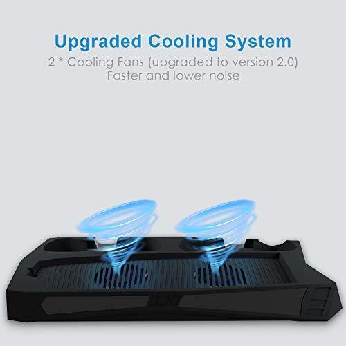 ANBIC PS5 Cooling Station, PS5 Controller Charging Station Vertical Charger Stand with Cooling Fan and USB Extra Ports - JOY2ESpree