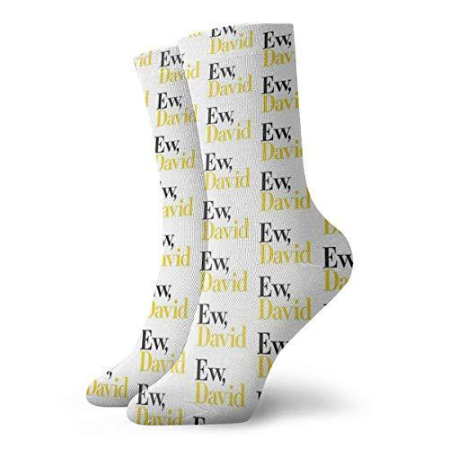 Wilson-Martin Top Selling Ew, David (Schitt'S Creek) Socks Casual Socks Sports Socks Fun Work Socks for Men/Women 11.8Inch - JOY2ESpree
