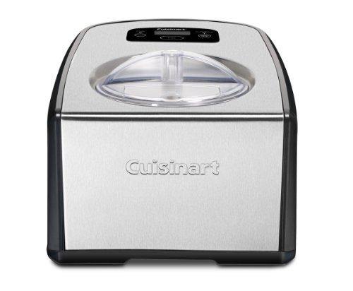 Cuisinart ICE-100 Compressor Ice Cream and Gelato Maker, Silver, 1-1/2-Quart - JOY2ESpree