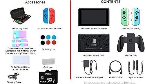 Newest Nintendo Switch Animal Crossing: New Horizons Edition with Green and Blue Joy-Con - 6.2" Touchscreen Display - JOY2ESpree