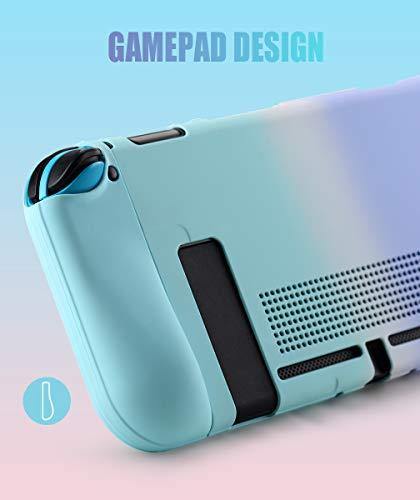 UYIYE Case for Switch - Protective Hard Case for Switch- Dockable TPU Shell Cover for Handheld Video Game Controller - Case Cover for Switch - JOY2ESpree