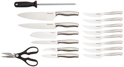 Cuisinart C77SS-17P 17-Piece Artiste Collection Cutlery Knife Block Set, Stainless Steel - JOY2ESpree