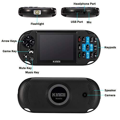 Gaming Phone Unlocked, Built-in 100 Classic Games, Bring You Happy Childhood Memories (GSM 2G Network only) - JOY2ESpree