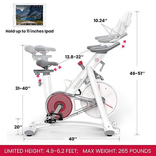 YESOUL Smart Connect Exercise Spin Bike Stationary with Bluetooth Armband - JOY2ESpree