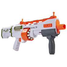 
                        
                          Load image into Gallery viewer, NERF Halo Bulldog SG Dart Blaster -- Pump-Action, Rotating 10-Dart Drum, Tactical Rails, 10 Official Elite Darts, Skin Unlock Code
                        
                      