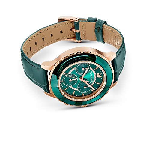 SWAROVSKI Women's Octea Lux Chrono Crystal Watch Collection, Leather Strap - JOY2ESpree