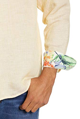 Tommy Bahama Long Sleeve Line in The Sand Linen Blend Camp Shirt