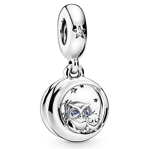 Pandora Jewelry Always by Your Side Owl Dangle Cubic Zirconia Charm in Sterling Silver - JOY2ESpree
