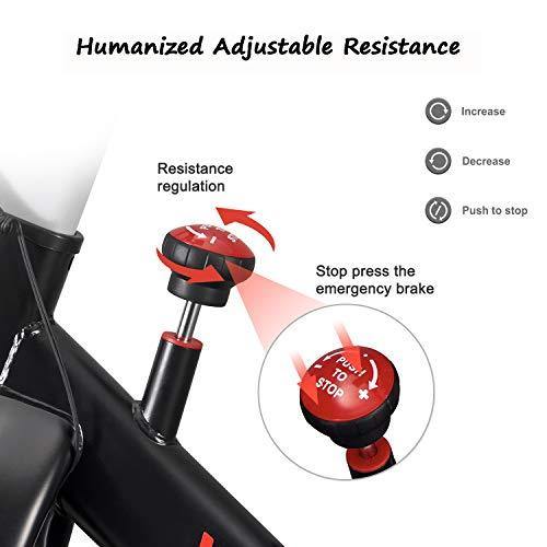 VIGBODY Stationary Bike Exercise Bike Belt Drive Indoor Cycling Bike for Home Cardio Workout Bike Heavy Duty Flywheel Bicycles - JOY2ESpree